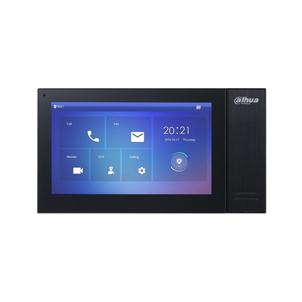 IP Villa Indoor Black Monitor 7 Inch Touch Screen POE DHI VTH2421FB P 01 1