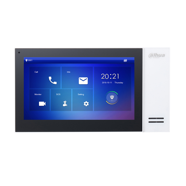 IP Villa Indoor White Monitor 7 Inch Touch Screen POE DHI VTH2421FW P 01 1